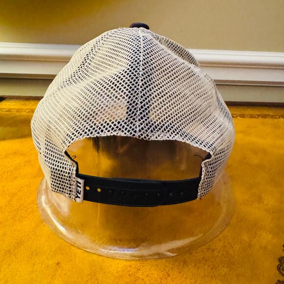 YETI Coolers Mesh Snapback Bad=seball Hat Cap Adjustable Blue White - Picture 5 of 10